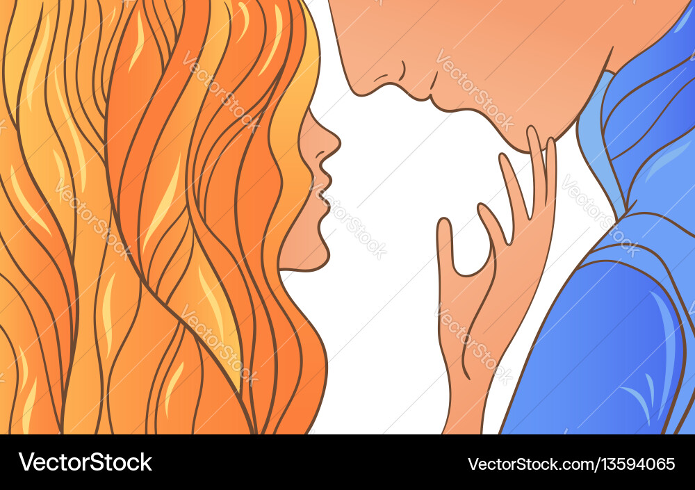 Sketch woman and man Royalty Free Vector Image