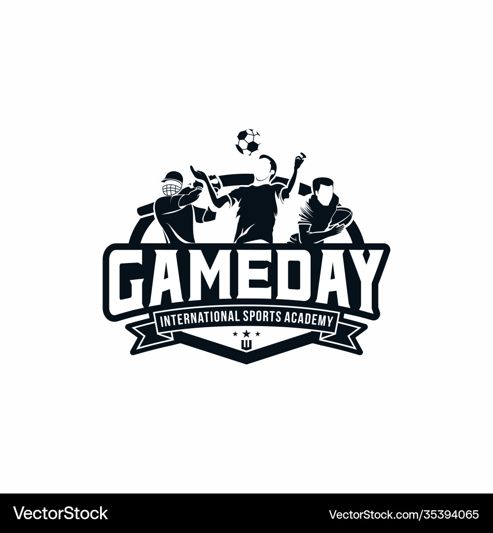 Sports Academy Logo Template vector image