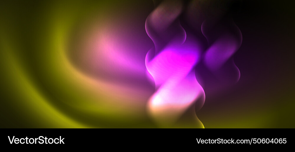 Techno concept with neon circles geometric design Vector Image