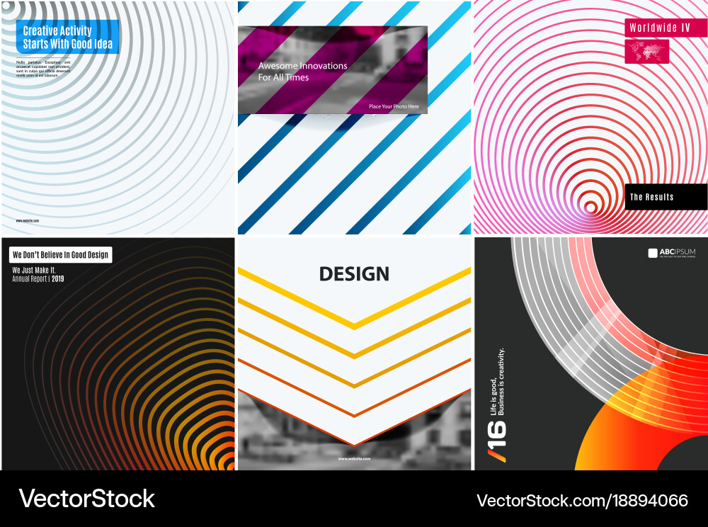 Abstract design elements for graphic layout Vector Image