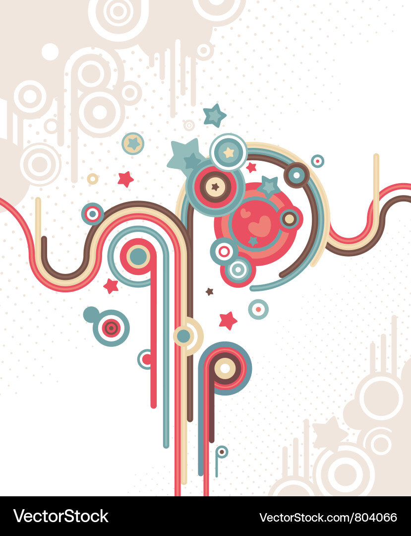 Abstract retro background vector image