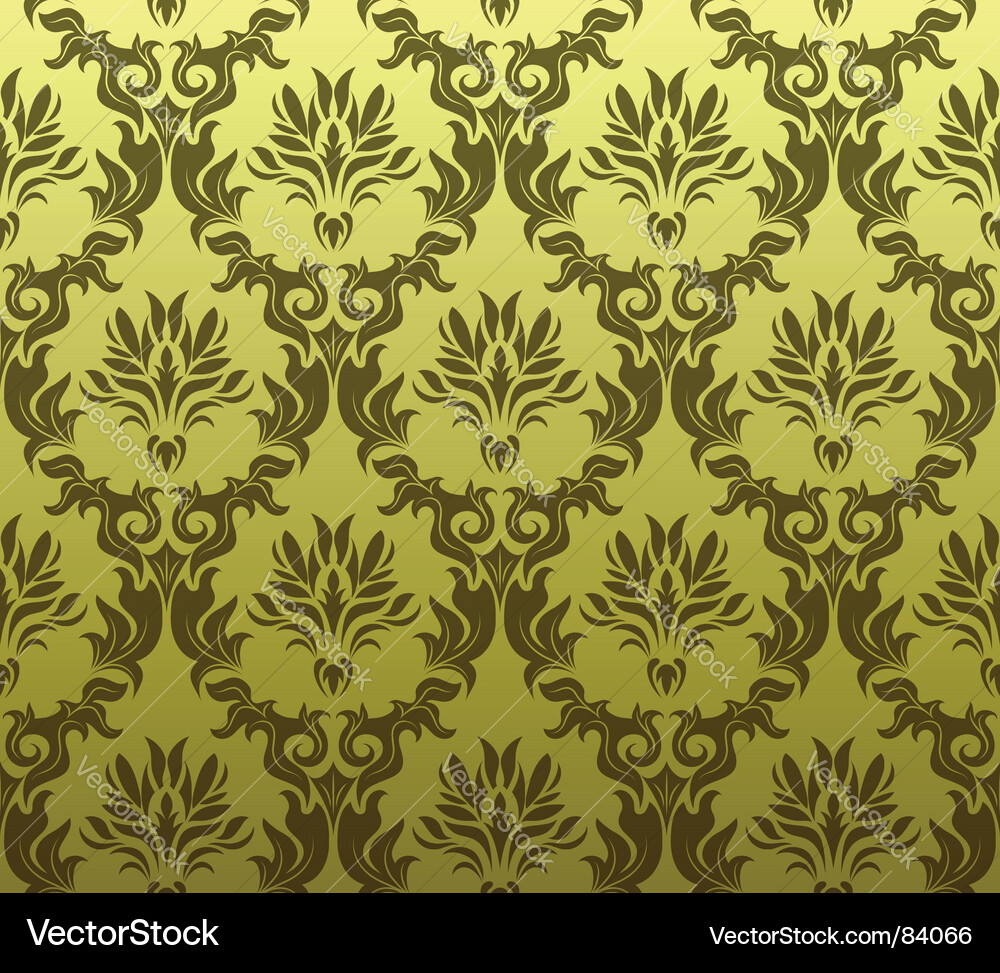 Damask pattern vector image