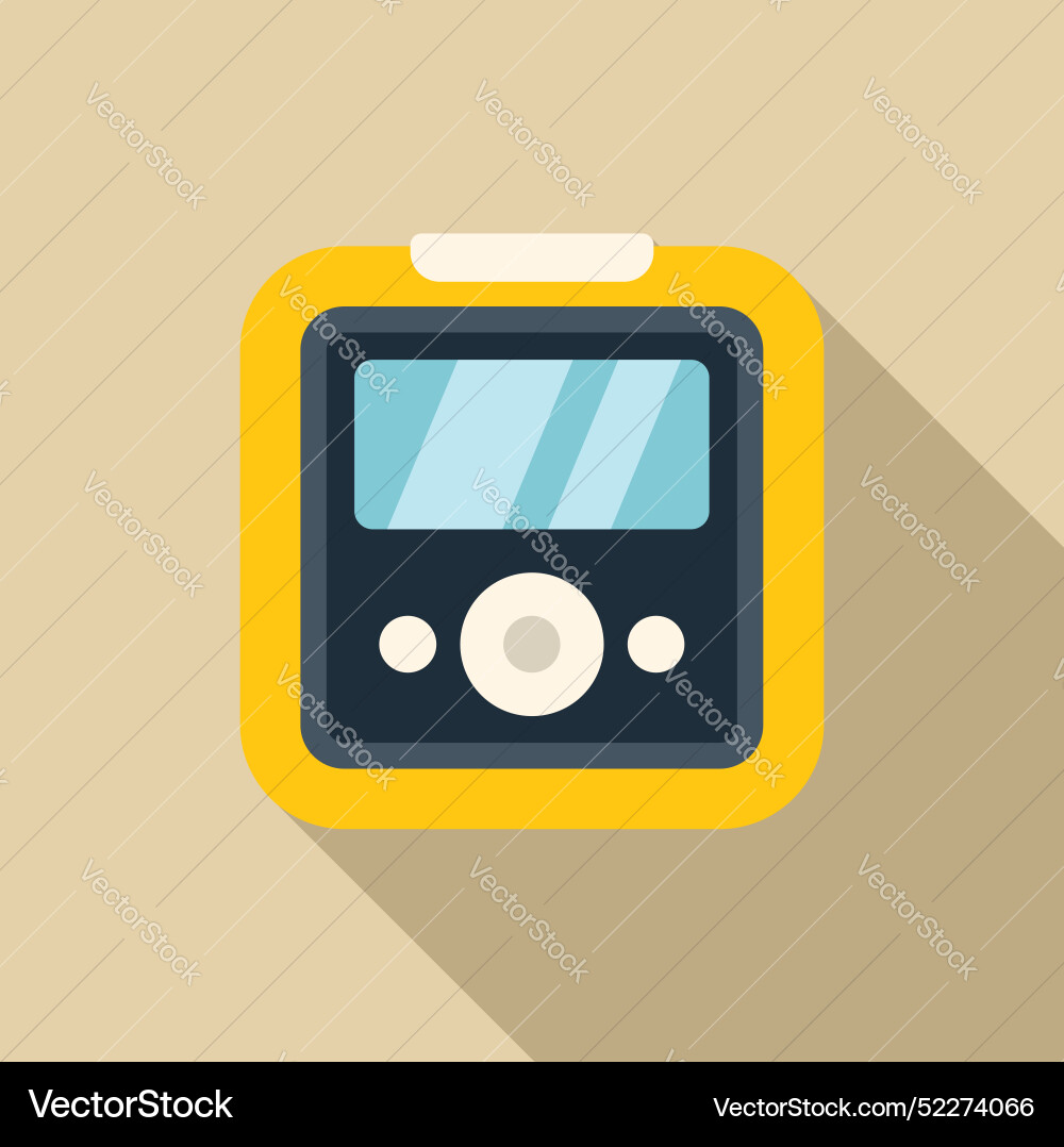 Electronic device with buttons and screen Vector Image