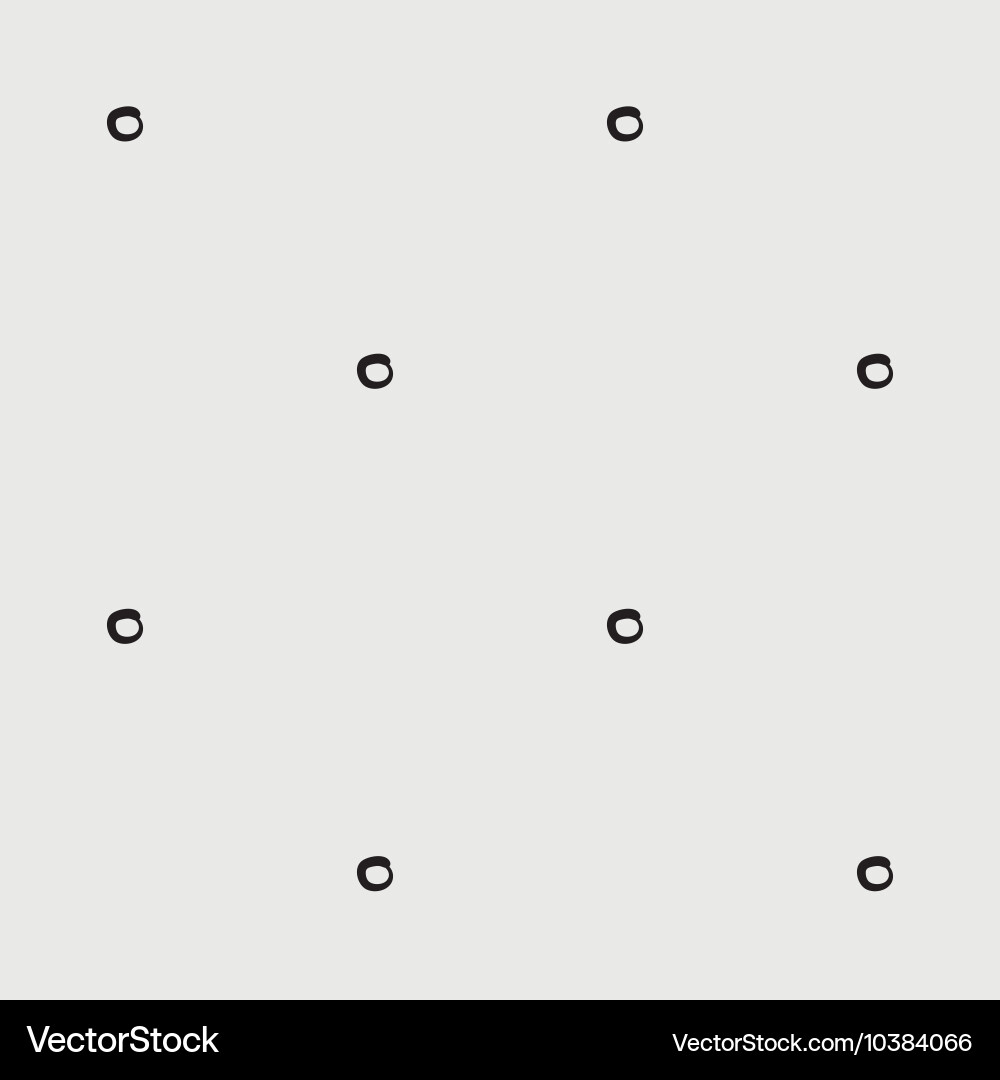 Minimal monochrome handwritten pattern dots vector image