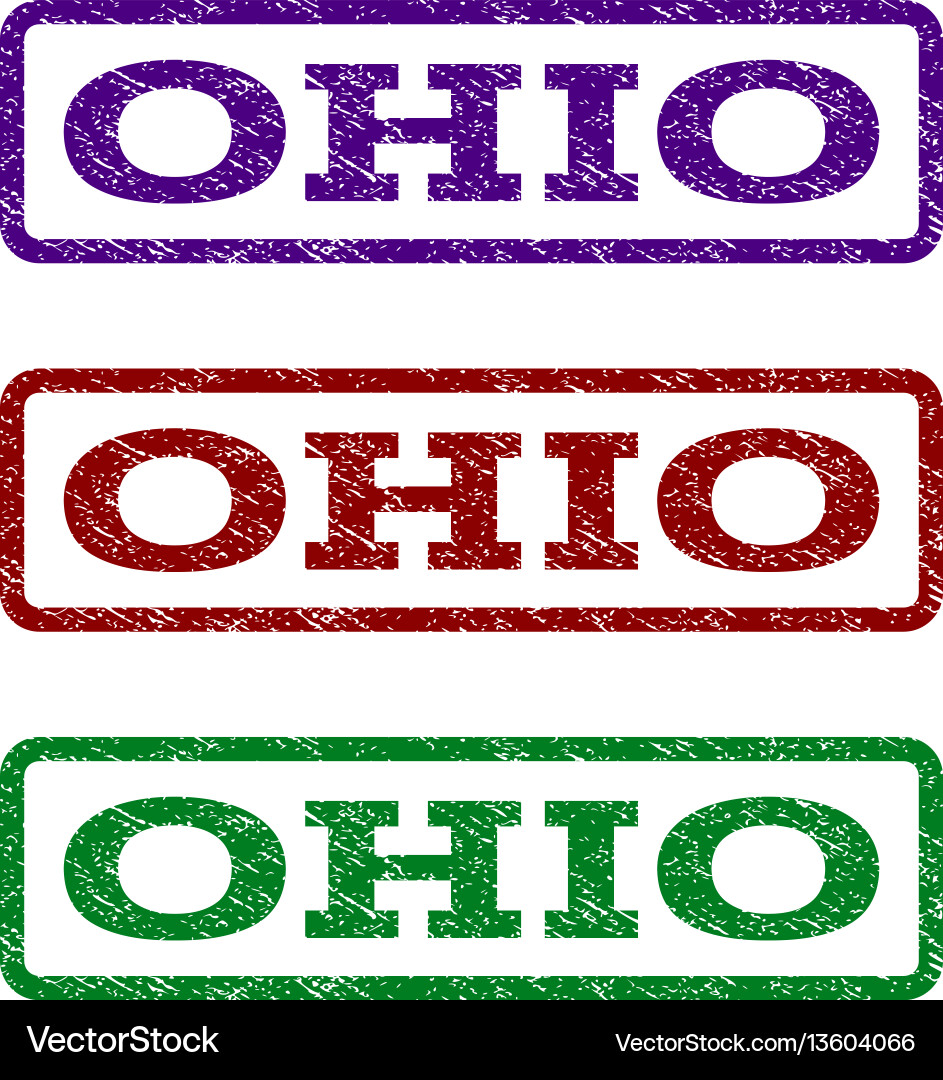 Ohio watermark stamp Ohio watermark stamp vector image