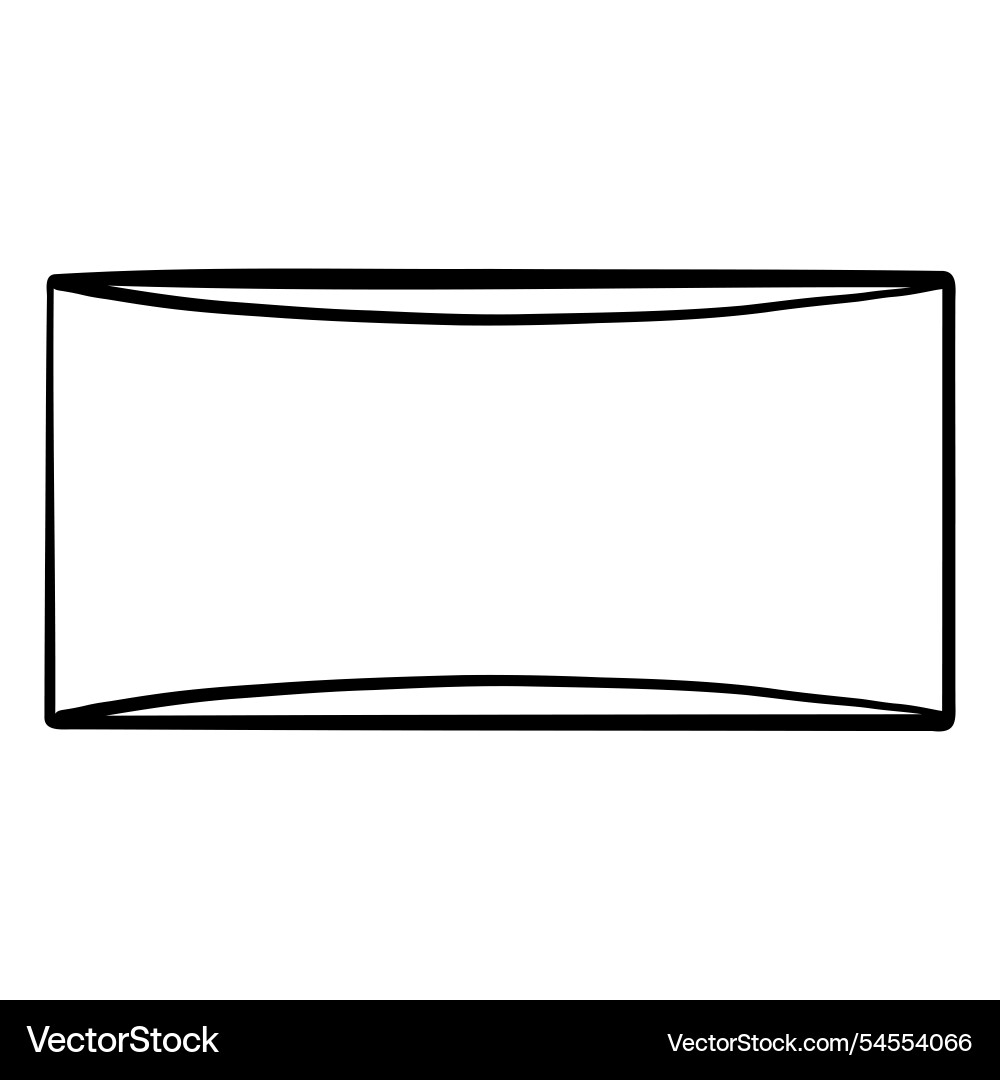 Rectangle with irregular lines Rectangle with irregular lines vector image