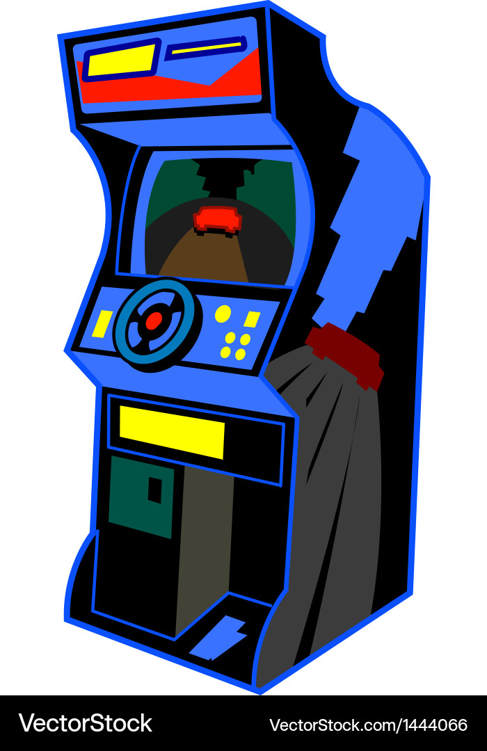 Retro Arcade Game Machine vector image