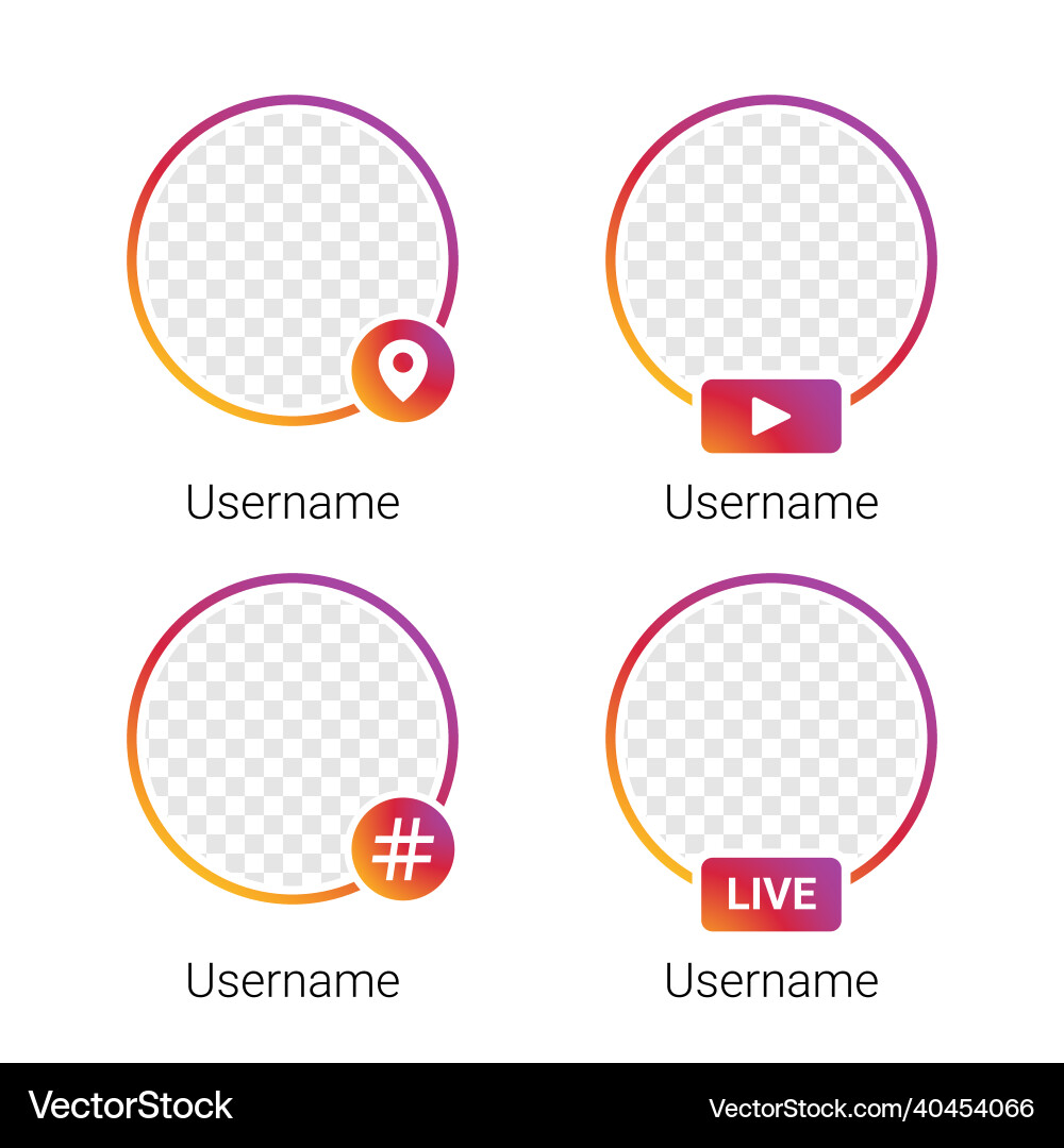 Stories user interface icon Vector Image