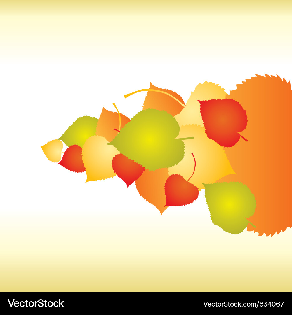 Abstract backgrounds with fall leafs Vector Image