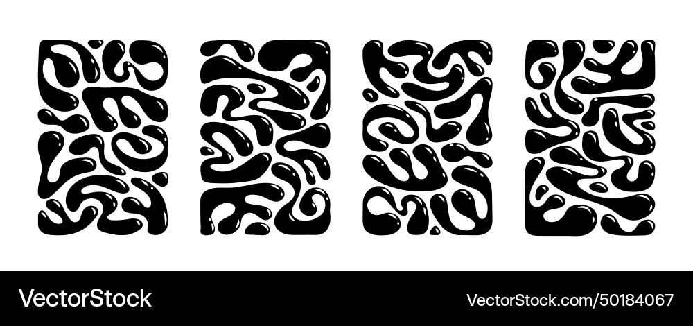 Abstract Liquid Blob Background Vector Image