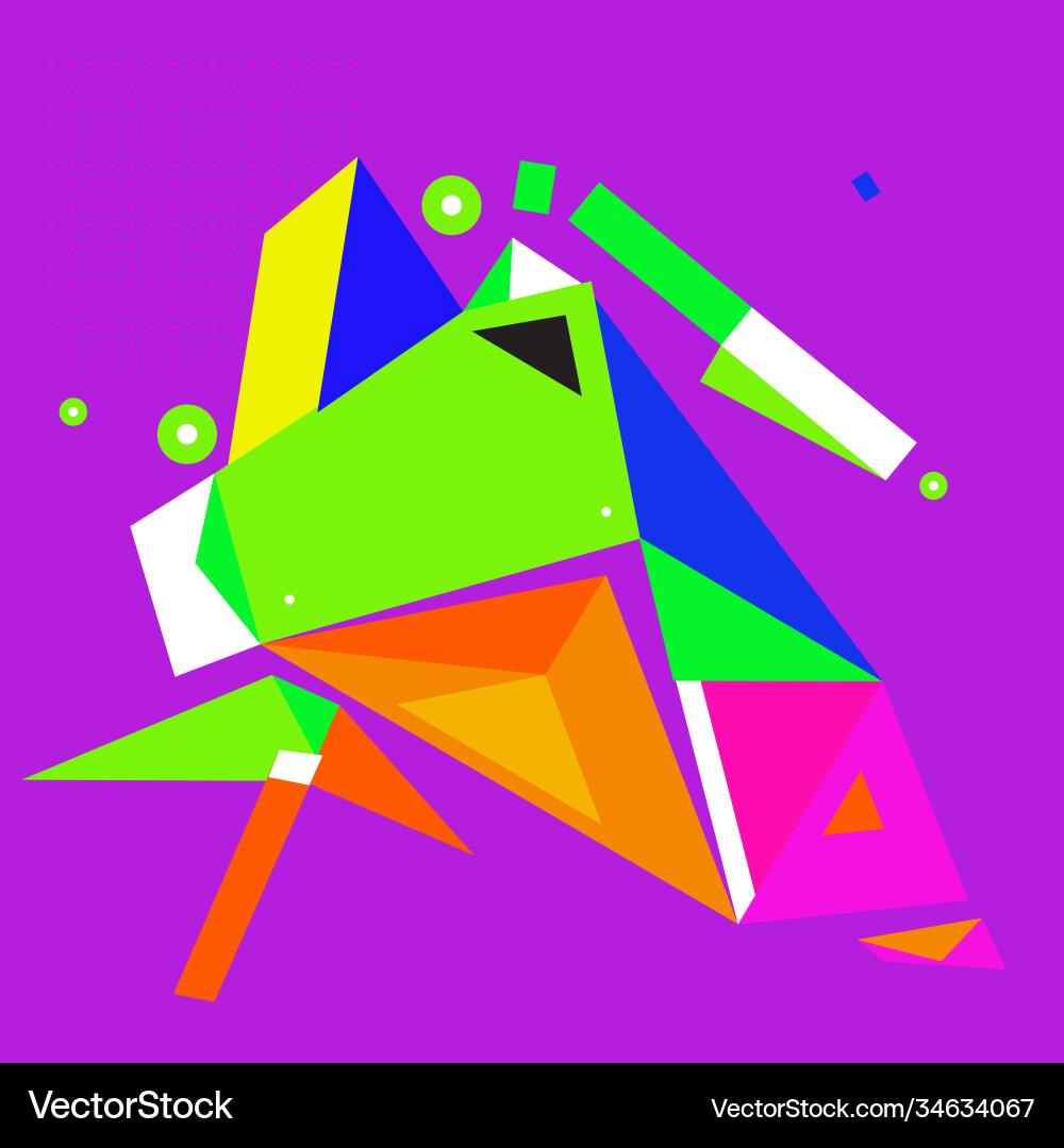 Abstract modern triangles background pattern vector image