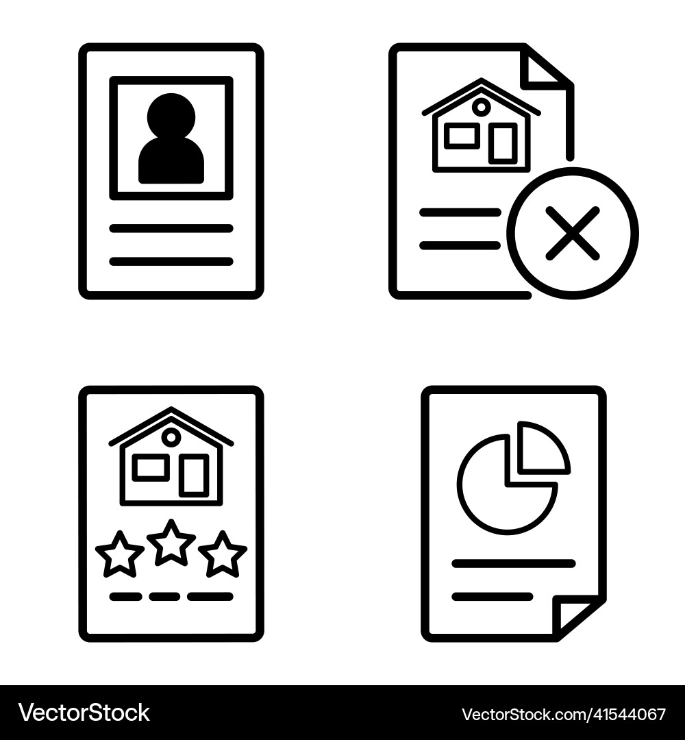 Docs1-2 flat icon set isolated on white background Docs1-2 flat icon set isolated on white background vector image