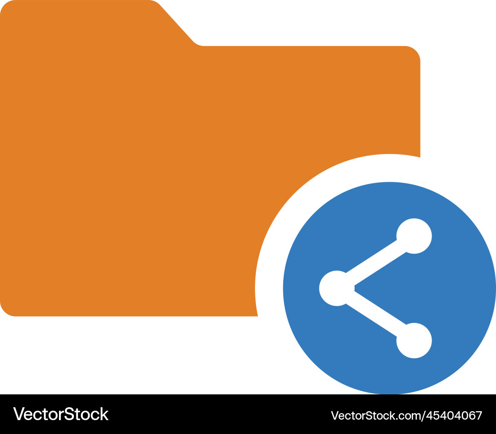 Files sharing icon Vector Image