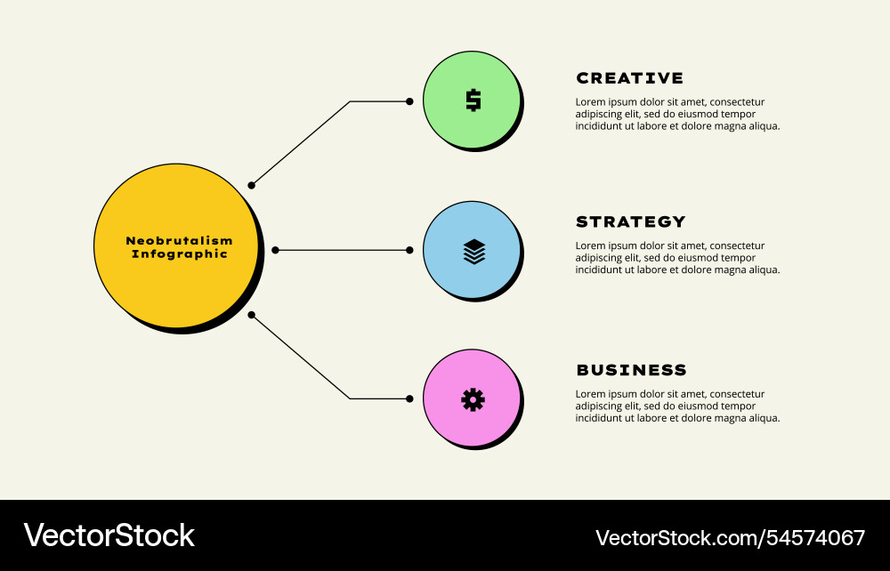 Flowchart infographic presentation with 3 steps Flowchart infographic presentation with 3 steps vector image