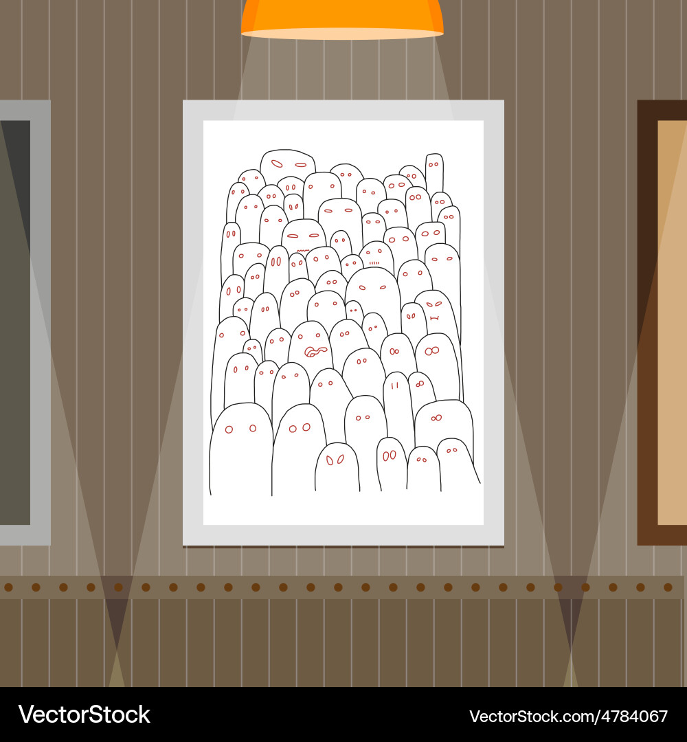 Monsters pattern design Vector Image