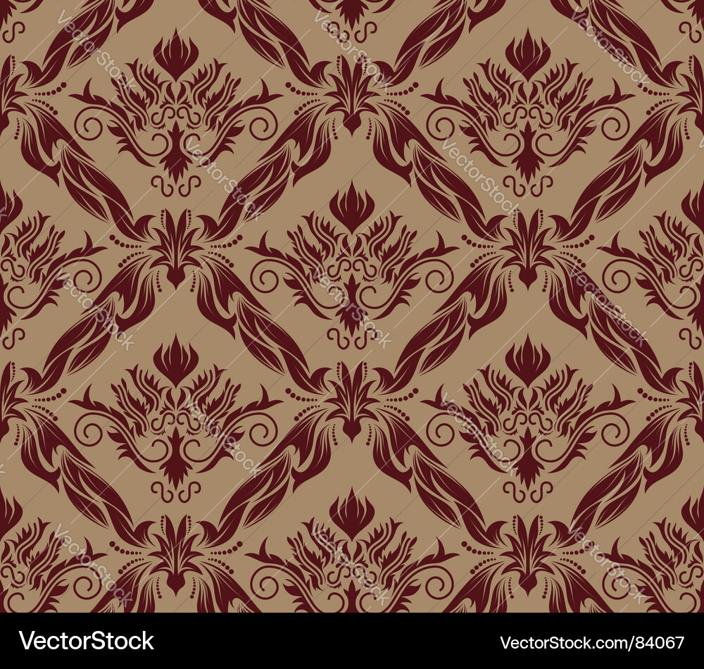 Rich Damask Pattern Vector Image