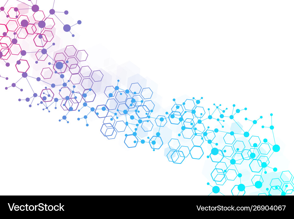 Structure molecule and communication dna atom Structure molecule and communication dna atom vector image