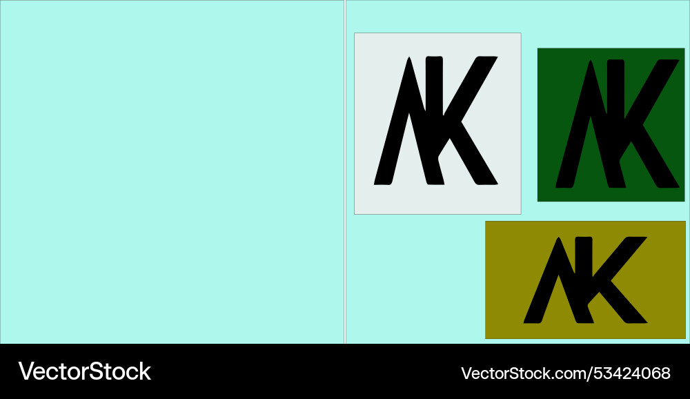 A logo with an attractive shape and color combinat Vector Image