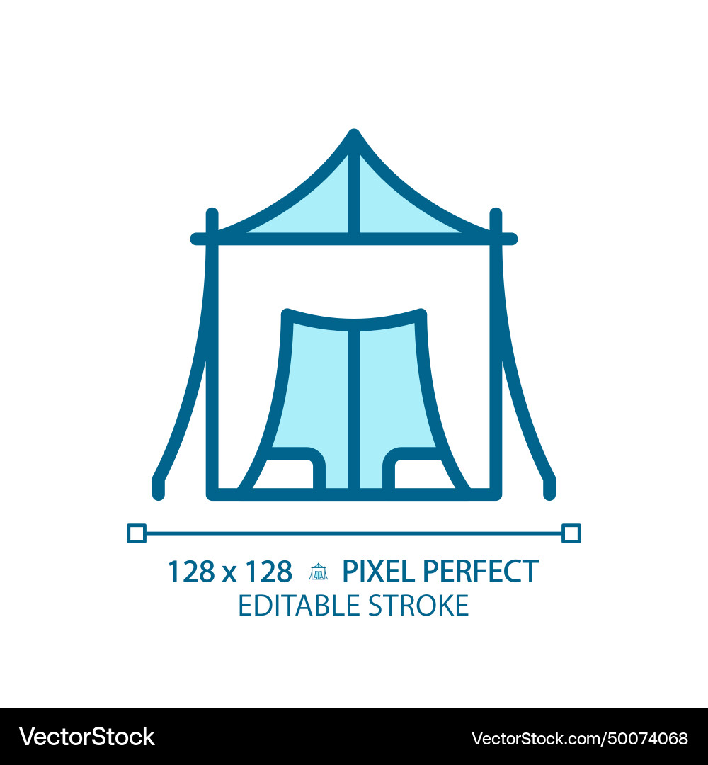 Desert bedouin tent light blue icon Desert bedouin tent light blue icon vector image