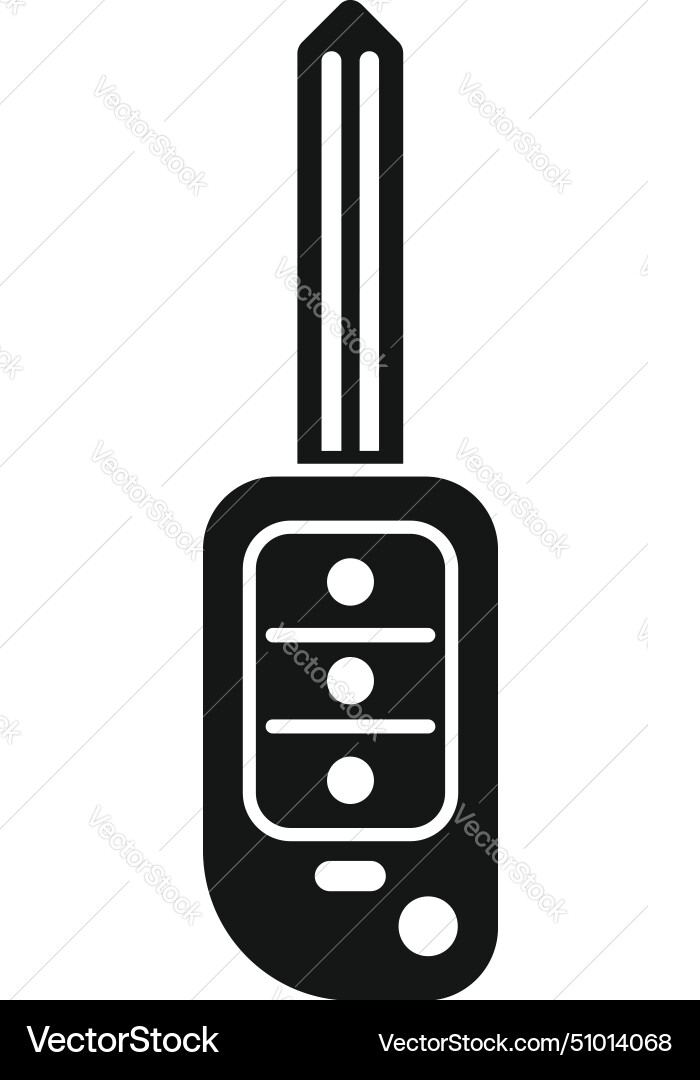 Digital smart key icon simple security Digital smart key icon simple security vector image
