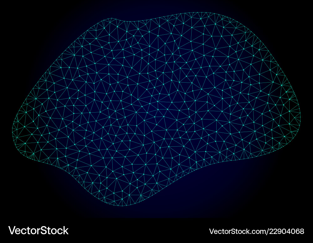 Spot simple polygonal frame mesh Spot simple polygonal frame mesh vector image