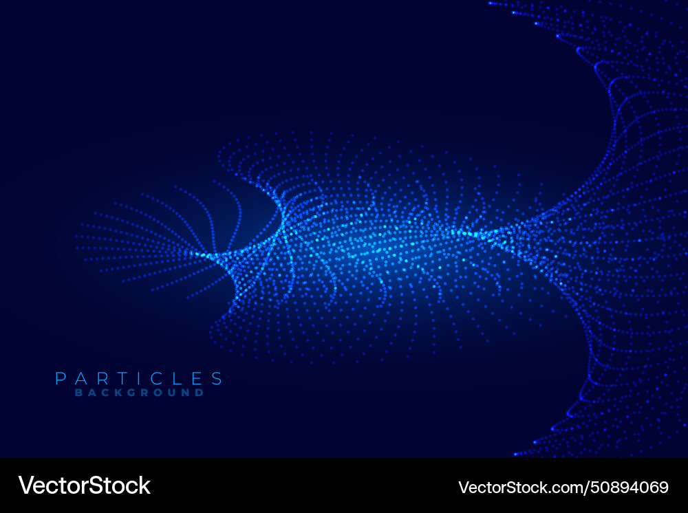 Abstract and glowing particle template vector image