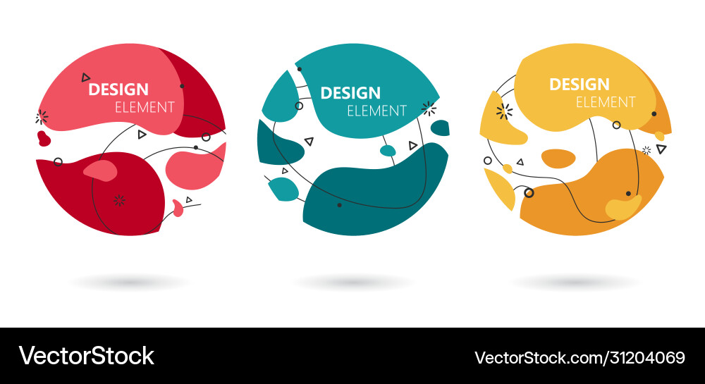 Abstract modern graphic elements set Abstract modern graphic elements set vector image