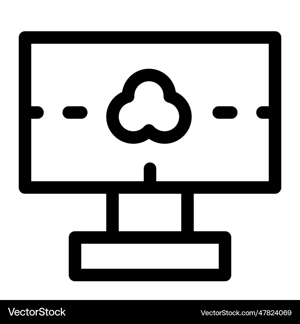 Ai in computer futuristic technology vector image