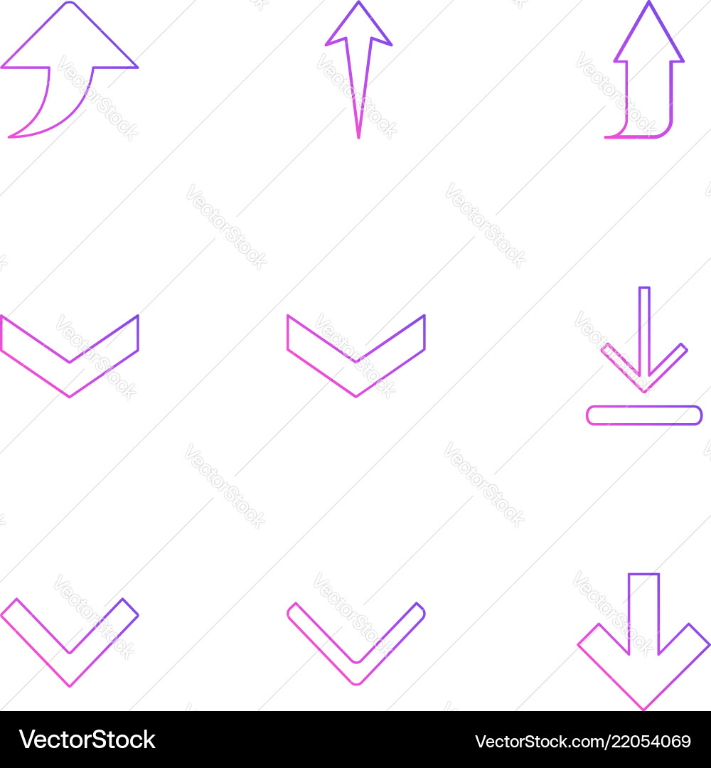 Arrows directions pointer arrow user vector image