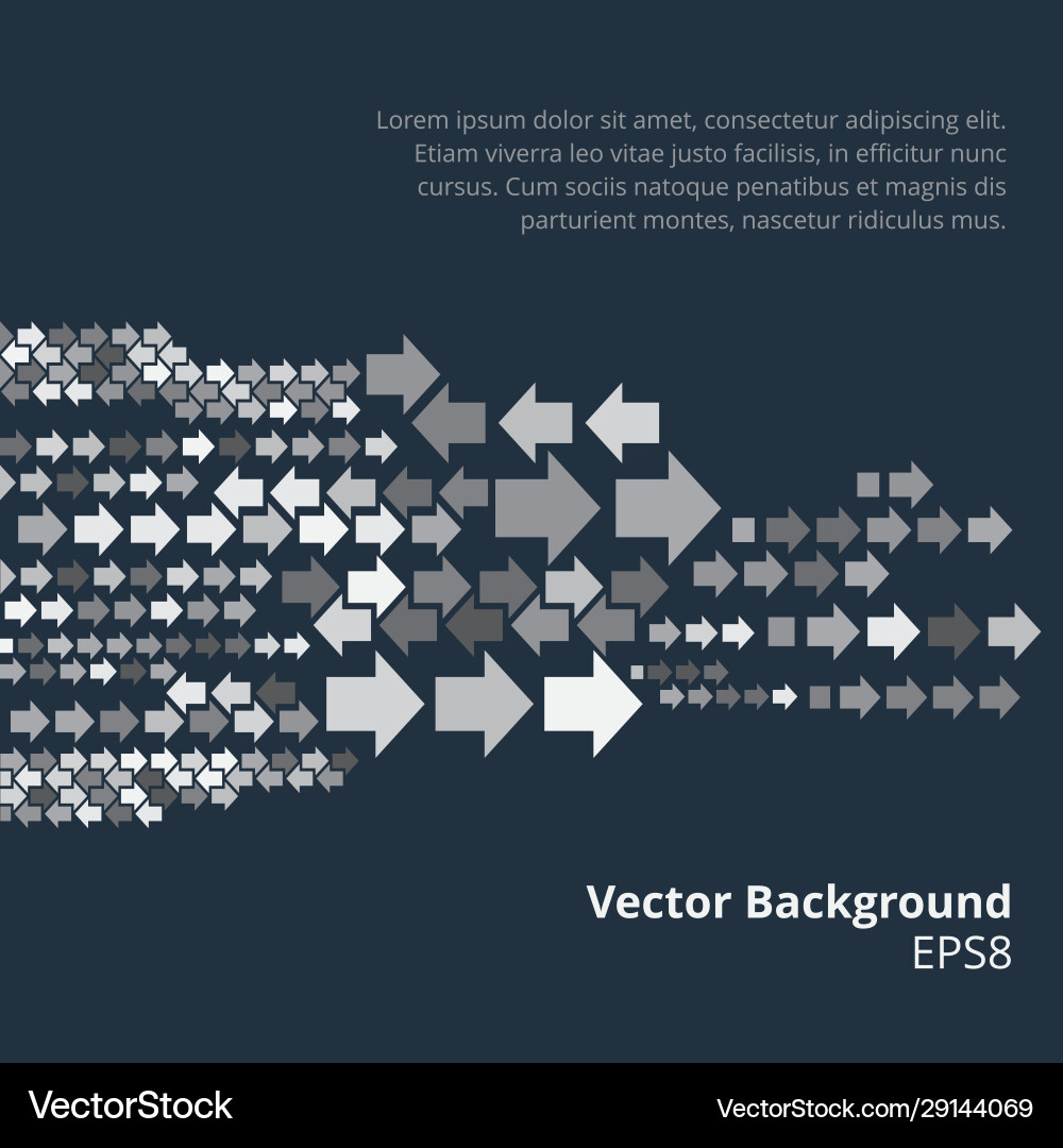 Background with left and right arrows vector image