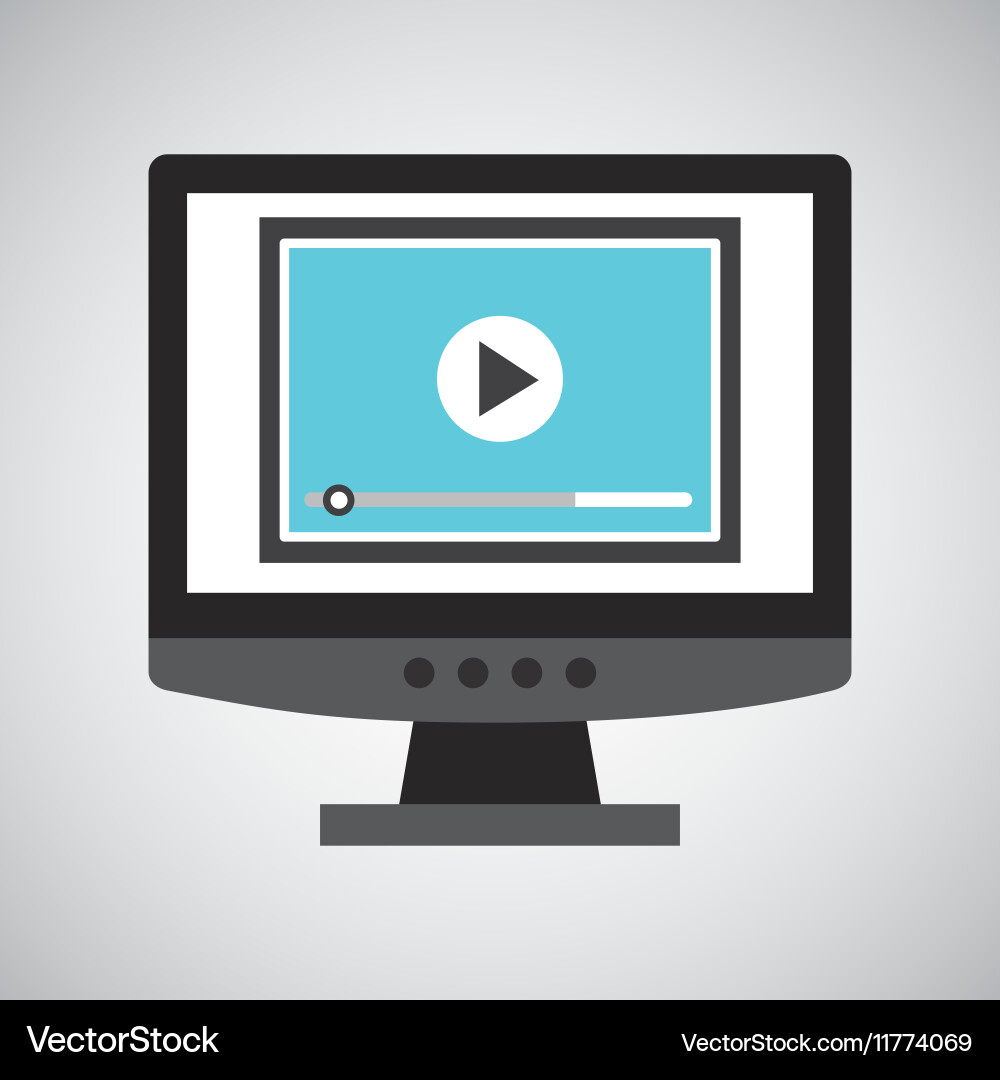 Coding Concepts - Computer & Video vector image