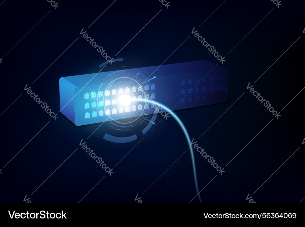 Connection line on networking telecommunication Connection line on networking telecommunication vector image