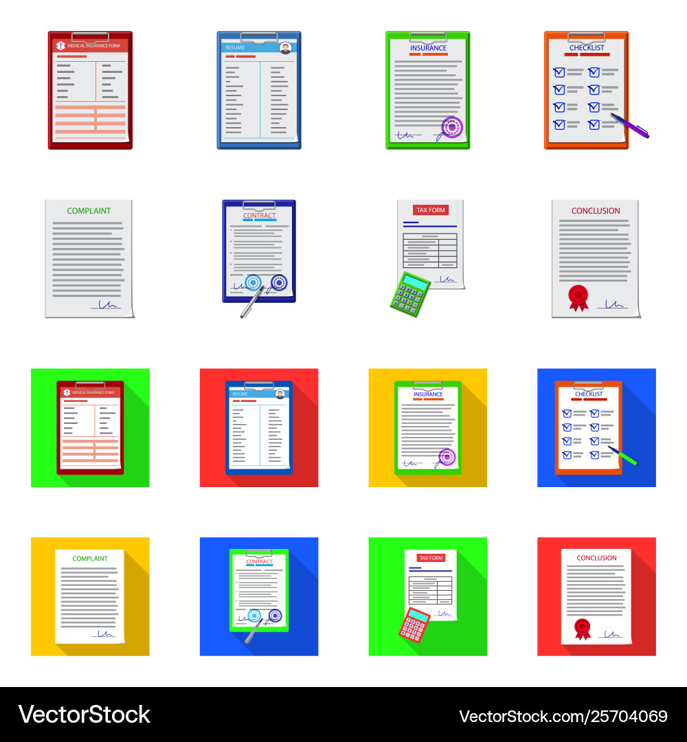 Design form and document symbol Design form and document symbol vector image