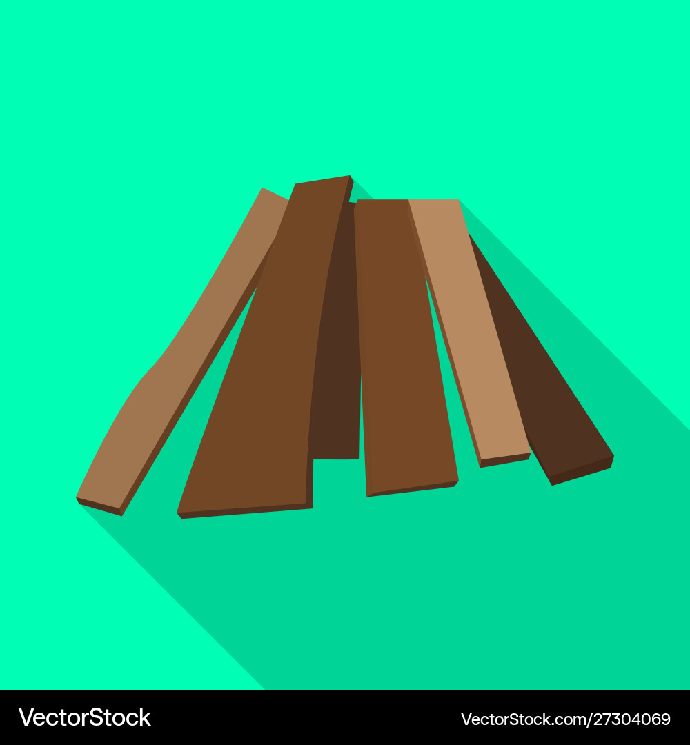 Isolated object firewood and tree symbol vector image