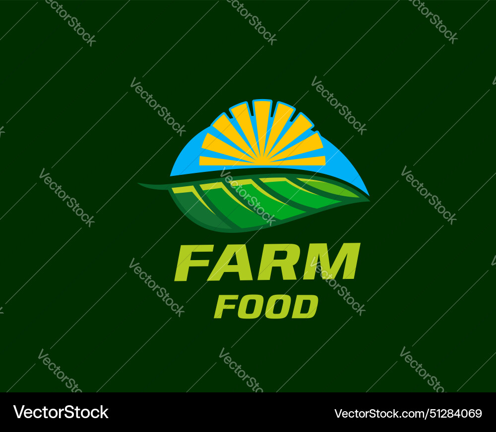Landwirtschaft landwirtschaftliches Feld Blatt Symbol ländliche Landschaft Landwirtschaft landwirtschaftliches Feld Blatt Symbol ländliche Landschaft vektorbild