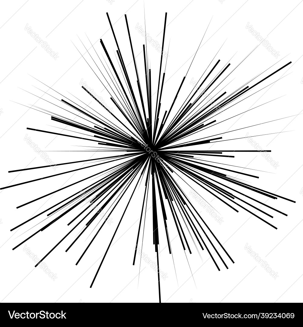 Radial radiating dynamic rays beams lines Radial radiating dynamic rays beams lines Vector Image