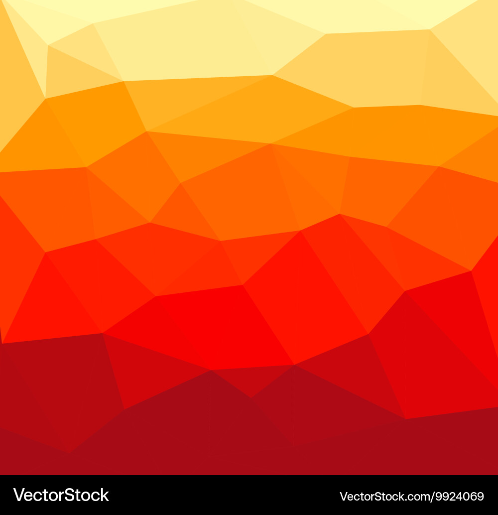 Red polygon abstract vector image