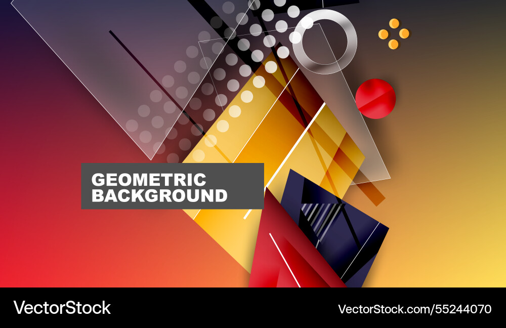 Abstract background geometric design with colorful Abstract background geometric design with colorful Vector Image