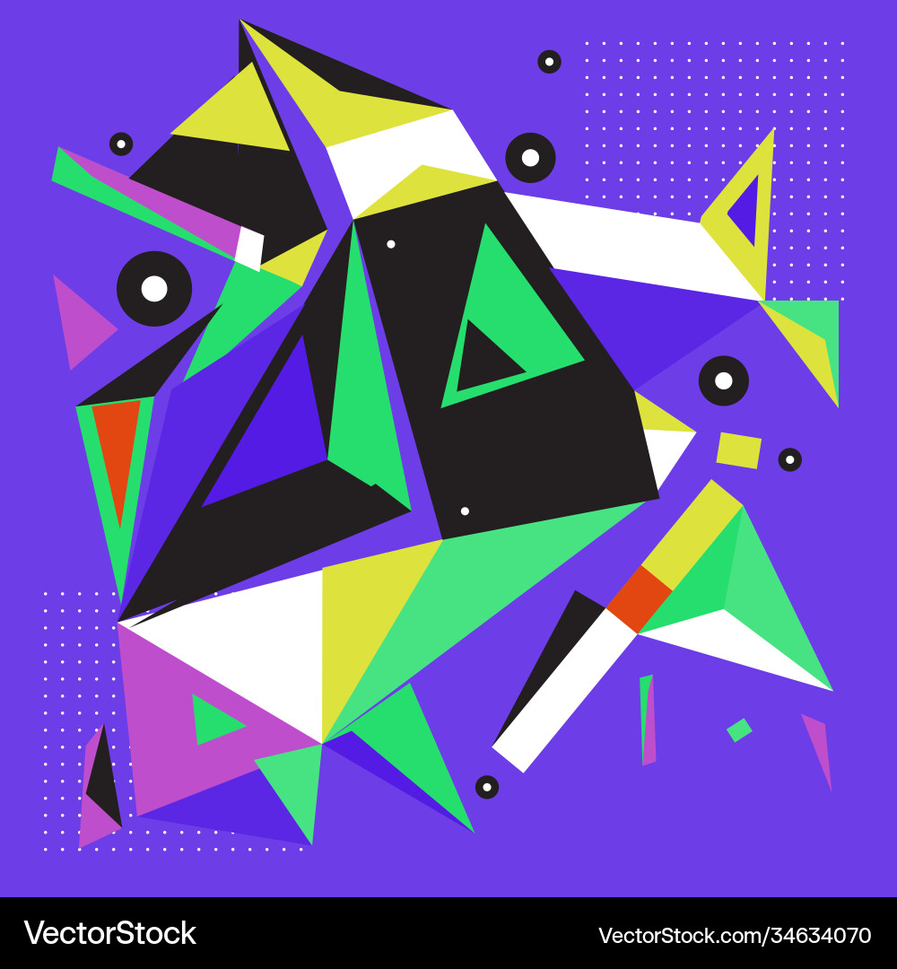Abstract modern triangles background pattern vector image