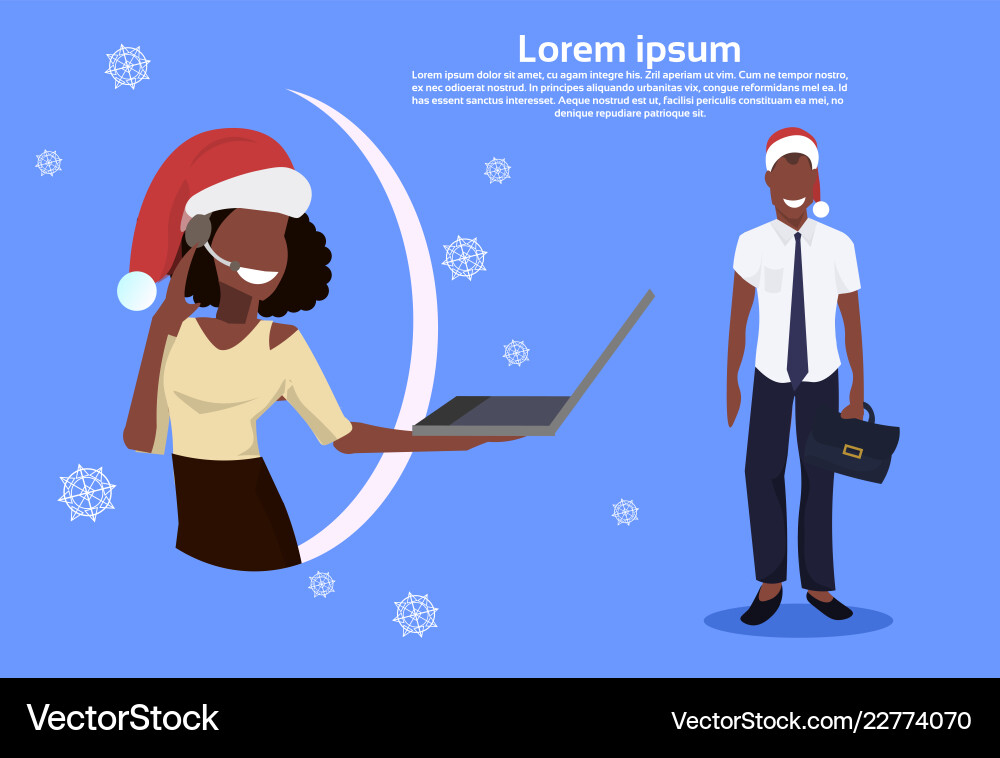 African american woman call center operator African american woman call center operator Vector Image