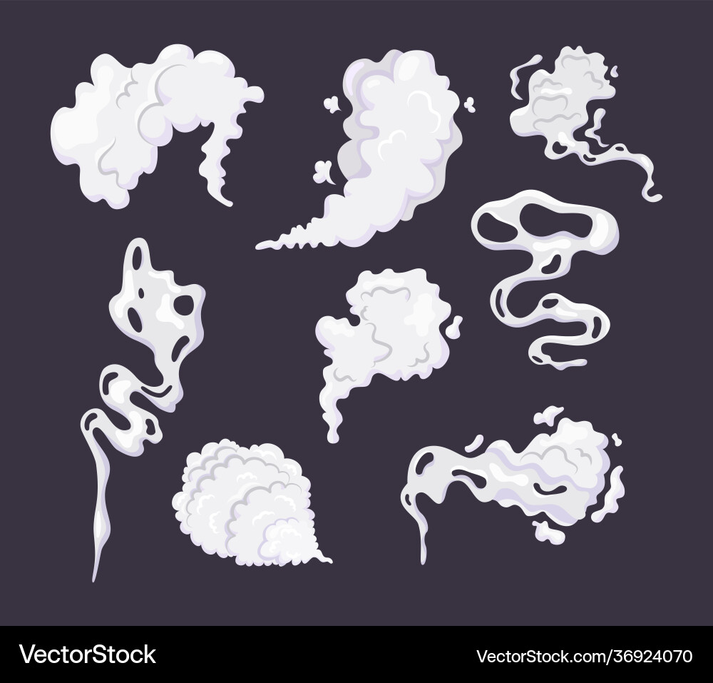 Comic Rauchwolke mit Raucher Cartoon Dampfwolken Comic Rauchwolke mit Raucher Cartoon Dampfwolken vektorbild