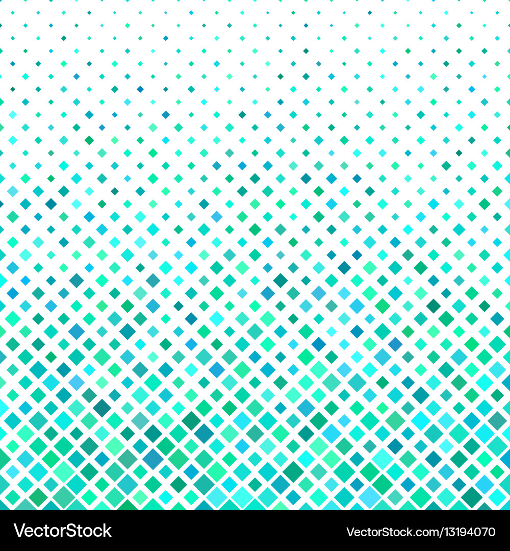Cyan square pattern background design vector image