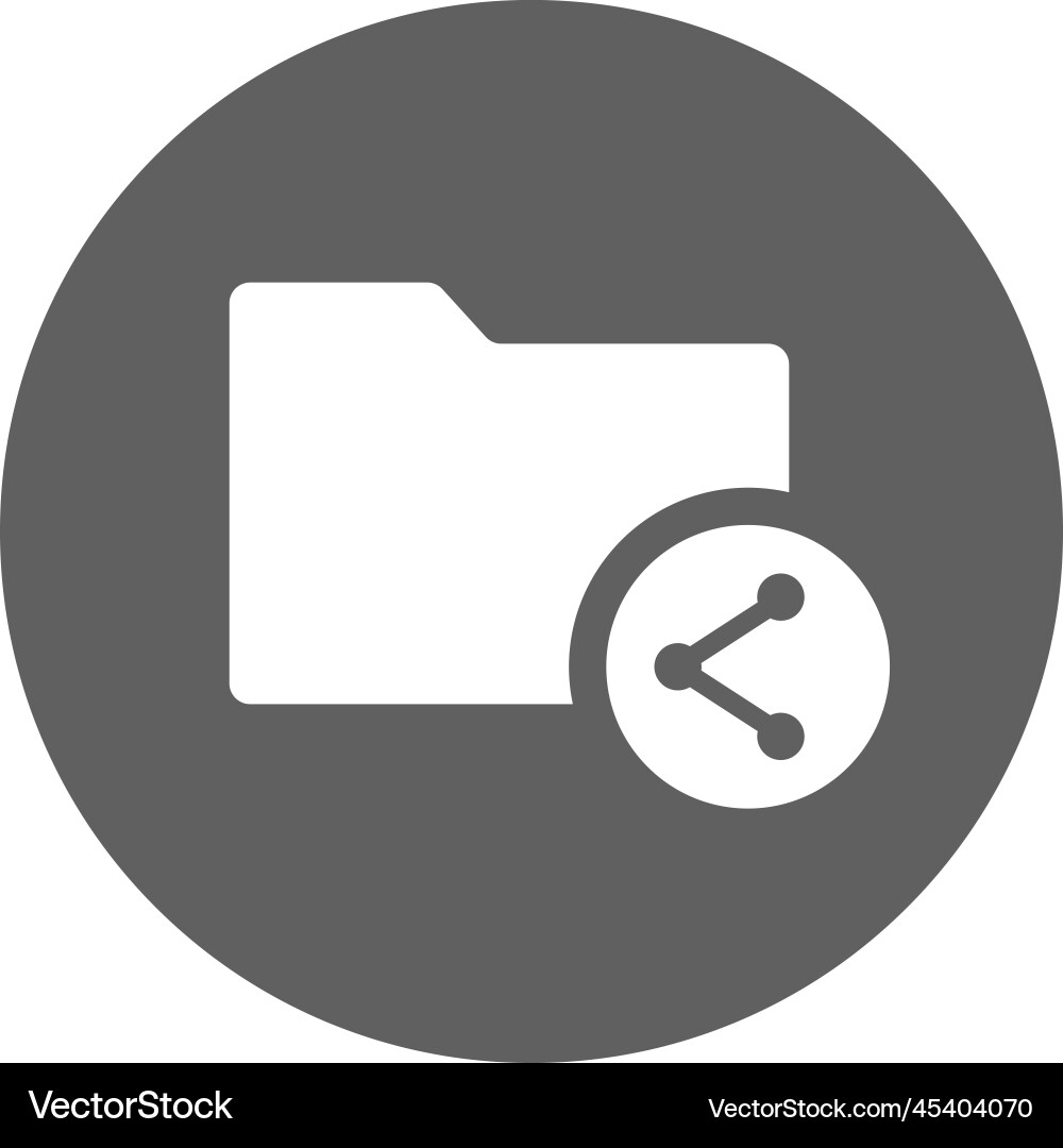 Files sharing icon gray graphics Vector Image