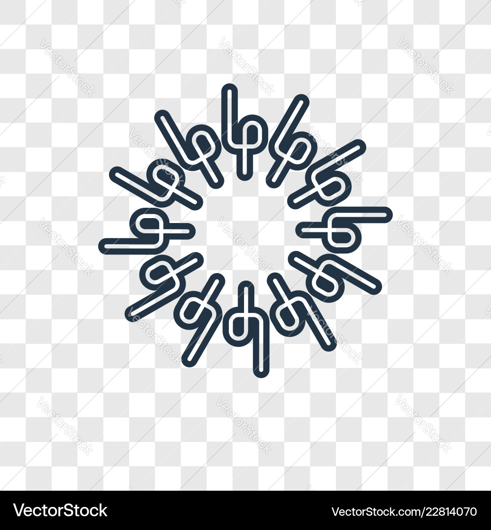 Loading concept linear icon isolated Loading concept linear icon isolated vector image