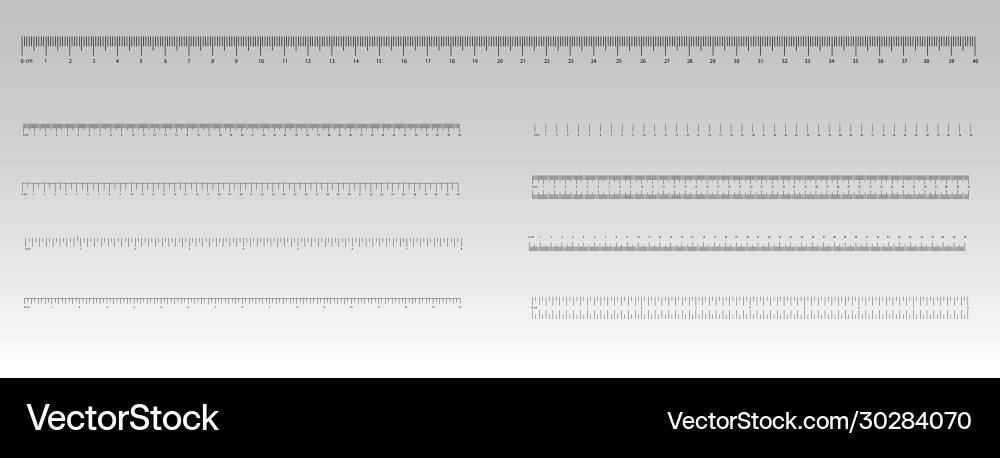 Markup for ruler vector image
