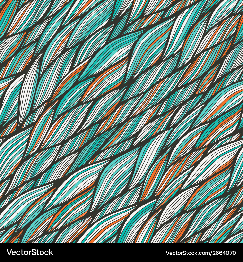 Seamless pattern with abstract waves texture Vector Image