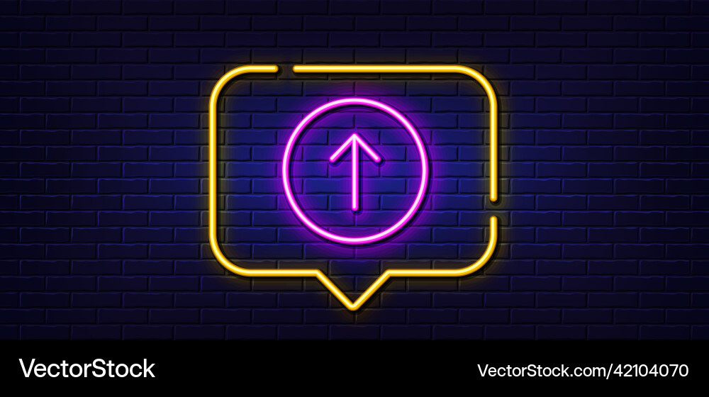 Swipe up button line icon scrolling arrow sign Swipe up button line icon scrolling arrow sign vector image