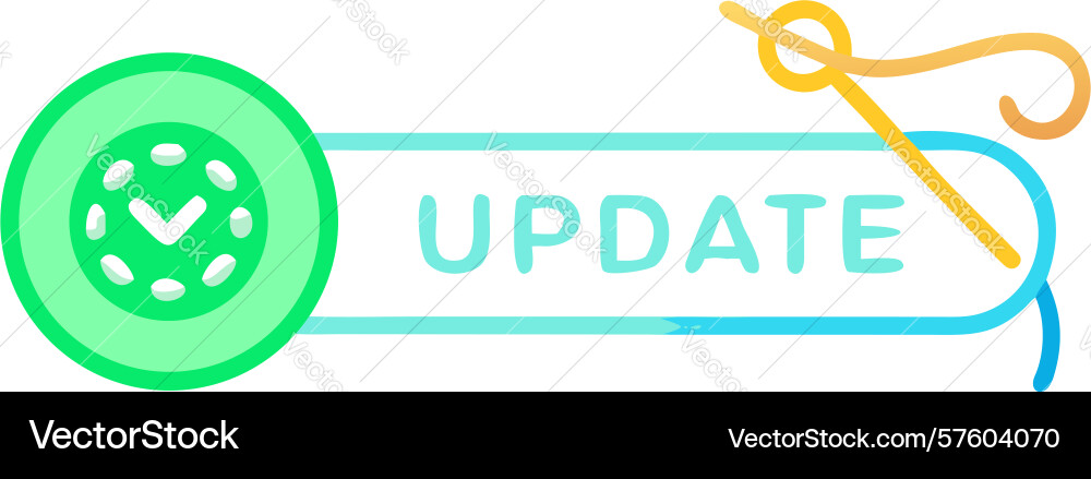 Update status badge - refresh and modernize icon vector image