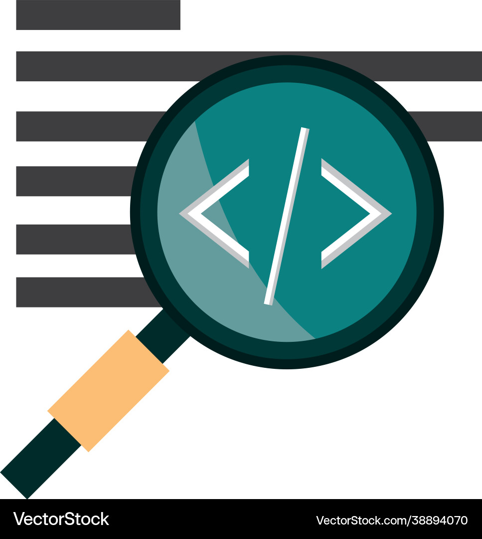 Web design language coding vector image