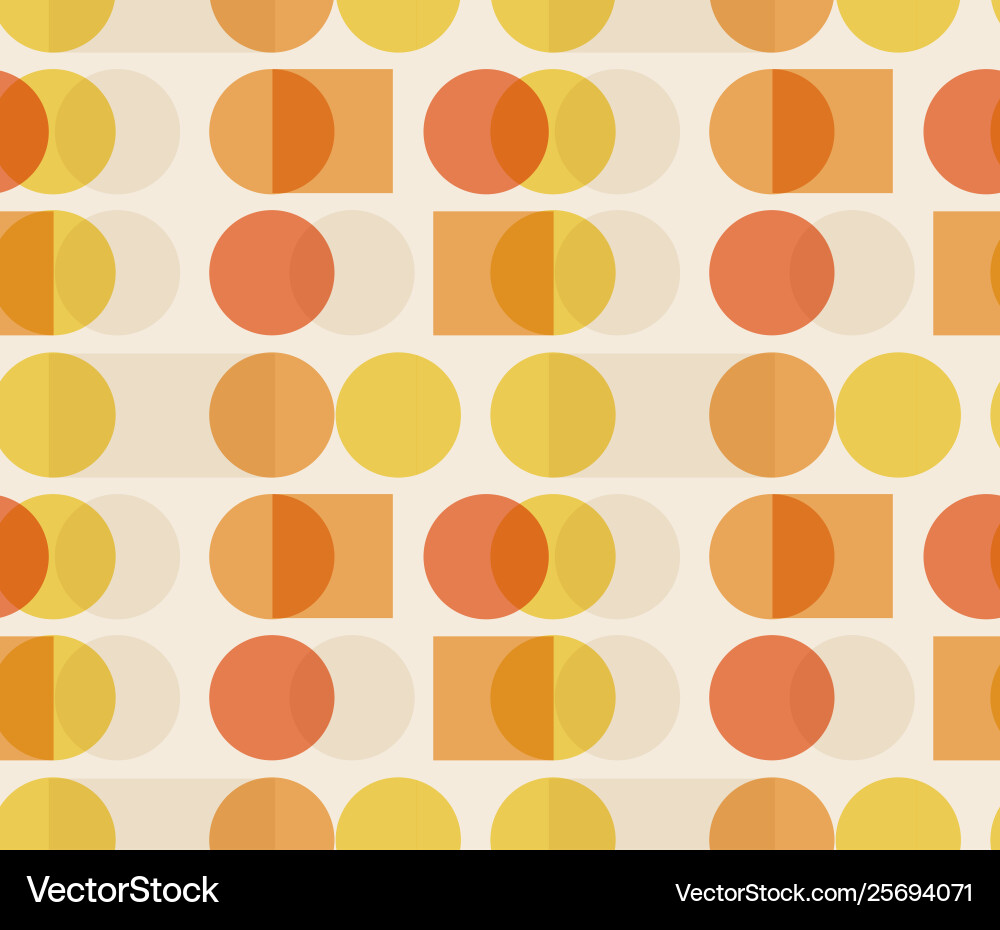 Abstract semi transparent seamless pattern design vector image